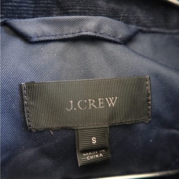 J. Crew Dark Blue Jacket with Corduroy Collar - Picture 8 of 8
